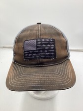 Rapala Brown/Gray Mesh Snapback Baseball Cap H7
