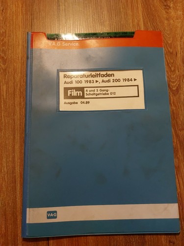 Reparaturleitfaden Microfich 4 + 5 Gang Getriebe 012 Audi 100 Audi 200 1984-