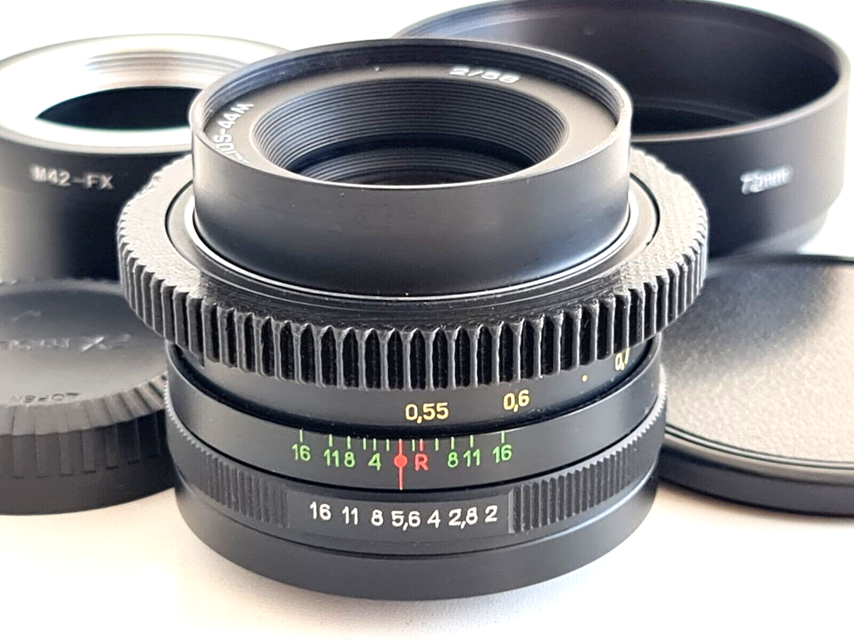 SERVICED! Helios-44M 58mm F/2.0 Cine mod! USSR Lens For Fuji FX