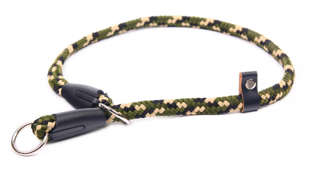 Tacticollar Service-Hundehalsband – Verstellbar, Bestickt, Mit Klettplatz, Nylon, Größe M (40,6–50,8 Cm)