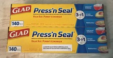 Glad Press'n Seal Food Plastic Wrap 280 sq. ft., 2 pk. 3 in 1