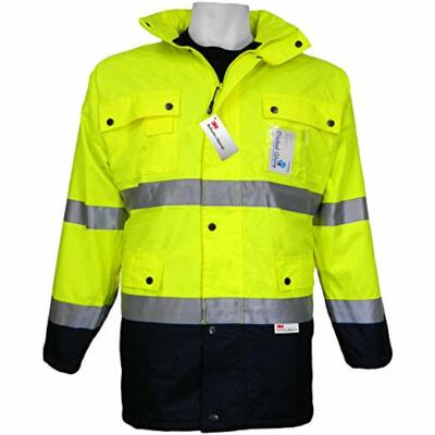 Global Glove GLO-P1 FrogWear ANSI Class 3 Fleece Lined Hi-Viz Parka/Jacket - 3XL
