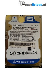 Western Digital WD3200BPVT-16-200022- 320GB - SATA - 2060-771820-000 Rev. A*