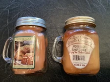 Canning Jar Candles w/Handle “Coffee Cake”or“Sugar Cookie” 3.5oz Sold Separately