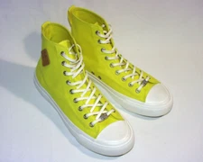 PF Flyers All American Aurora Hi Canvas Sneakers, Yellow/White, US Men 9.5, New