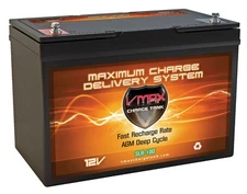 VMAX SLR100 100AH GR27 BATTERY AGM 12V FOR Goal Zero Yeti 1250 Solar Generator
