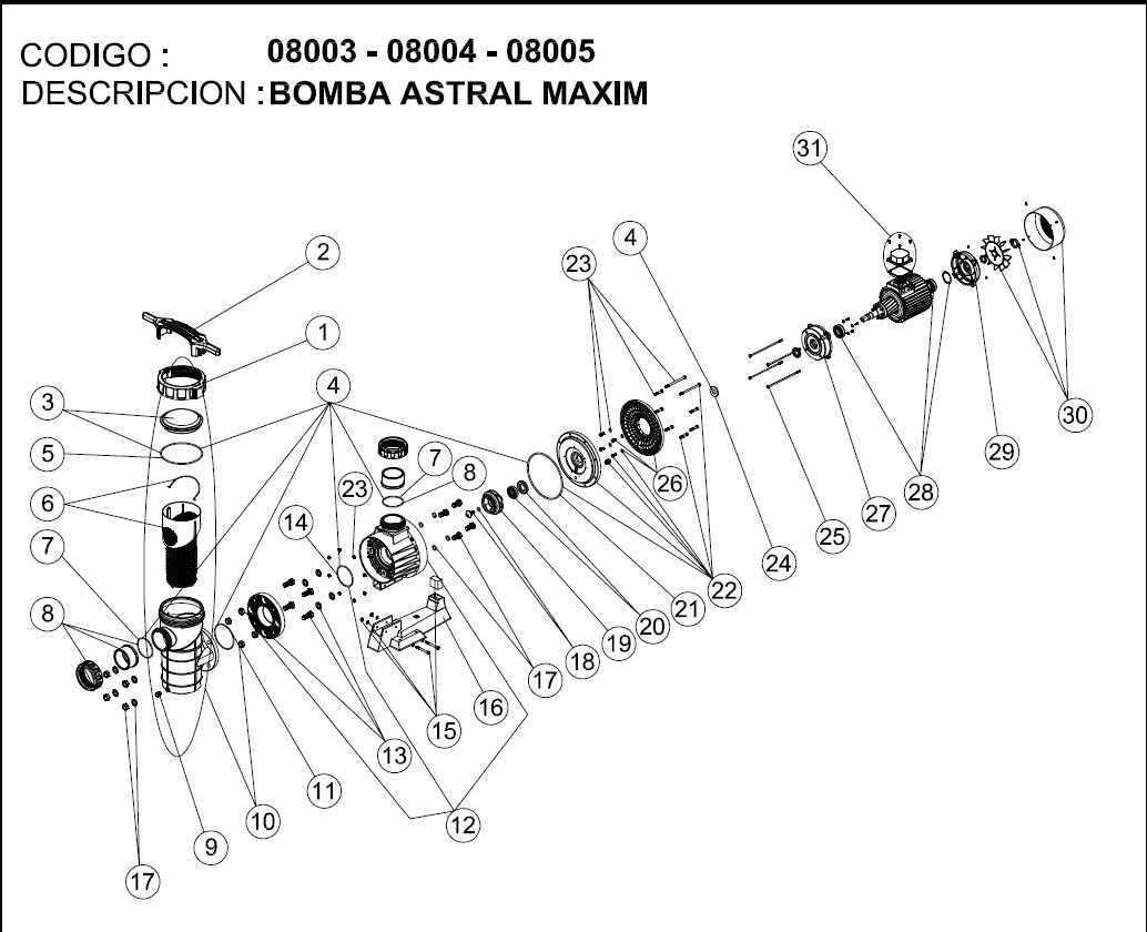 Lid Oring gasket seal 4405010373 for 'Astral' Maxim series pump 11504 > 11509 eBay