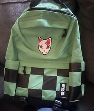 Demon Slayer Tanjiro Kamado Training Mask Built Up Backpack Bookbag Anime School
