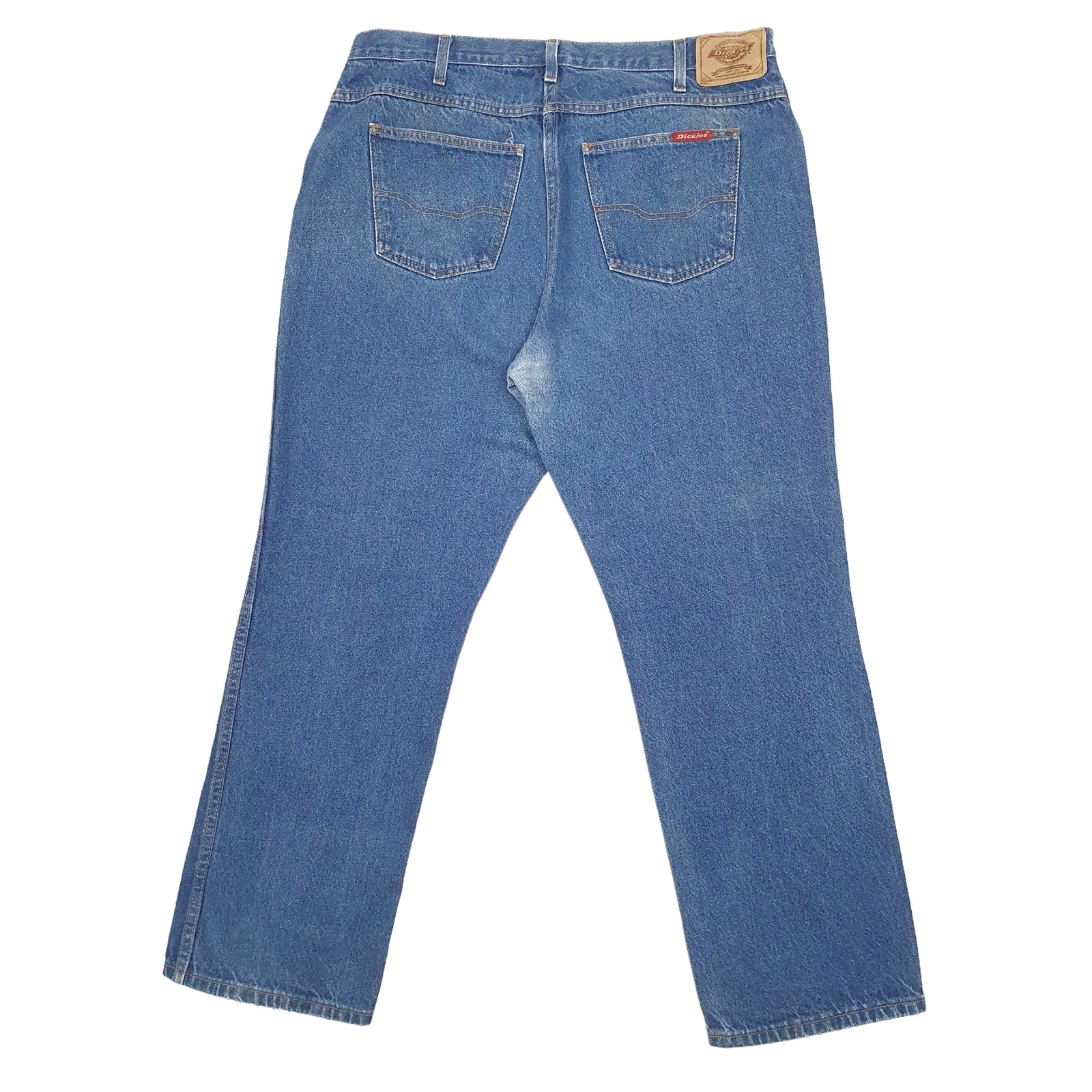 DICKIES Carpenter Workwear Trousers Cotton Blue Mens W36 L30 image 3