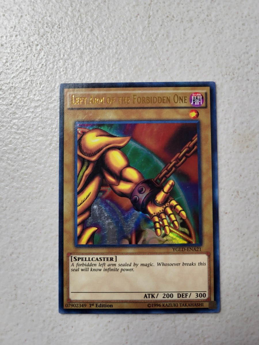 1x YUGIOH LEFT ARM OF THE FORBIDDEN ONE ULTRA RARE YGLD-ENA21 1st