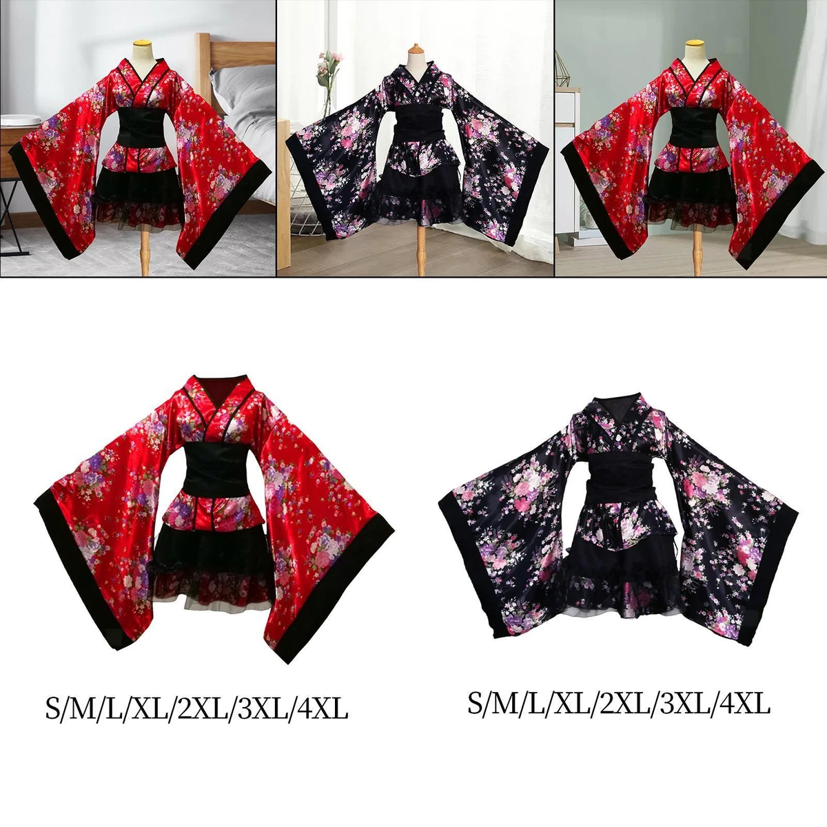 Short japanese kimono robe sale