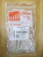 Simport 100pcs 1.2ml Plastic Cryogenic Cryovial Self Standing T310-1A w Seal