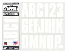 STIFFIE Uniline UL03-SS Sea-Doo Spark Boat Registration Numbers Decals WHITE