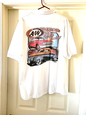 Hot August Nights A &W Drive-In Polo Shirt 2014  Reno Special Hot Rods Car Show