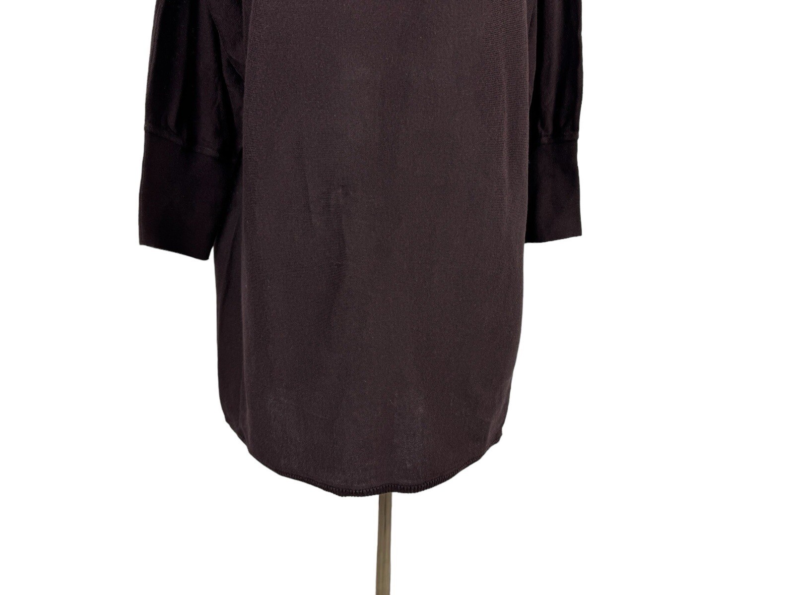 Peruvian Connection Dark Purple Thin Sweater XL P… - image 4