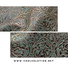 Embossed Leather Cowboy Tool Lagoon, Custom Cuts, Leatherworking, Leather Sheets