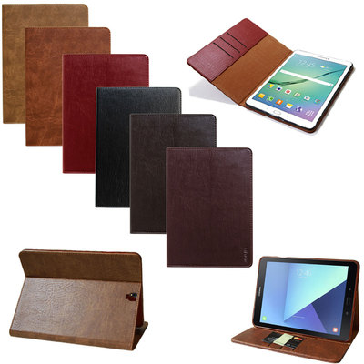 Leder Cover für Samsung Tab S3 T825 T820 Schutzhülle Smart Tasche Case Etui