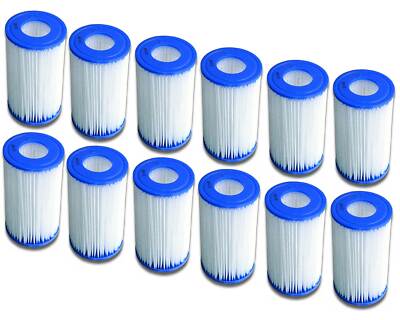 Bestway Filter Größe 2 II 12er Set Poolfilter Filterkartusche Filterpatrone NEU