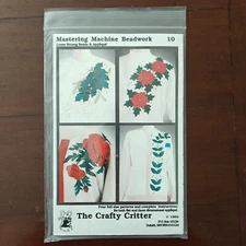 1994 Vintage "Mastering Machine Beadwork" Craft Patterns by The Crafty Critter