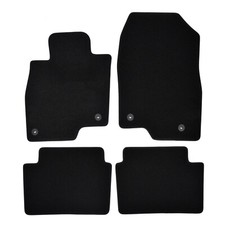 Black Floor Car Mats For Mazda 6 2012-2018 4-pcs Oem Quality Fully Tailored