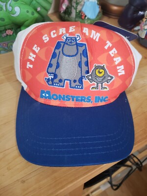 Disney World Kids Youth Hat The Scream Team Monster Inc Sulley Mike 