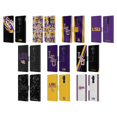 OFFICIAL LOUISIANA STATE UNIVERSITY LSU LEATHER BOOK CASE FOR NOKIA PHONES