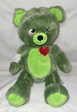Build a Bear Zombear Zombie Bear Green Plush Halloween 25th Anniversary