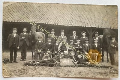 orig. Photo postcard Essen Ruhr 1911 workers farm profession 