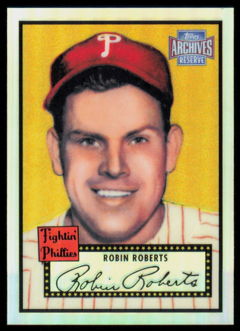 2001 Topps Archives Reserve Refractor Robin Roberts Philadelphia Phillies #69
