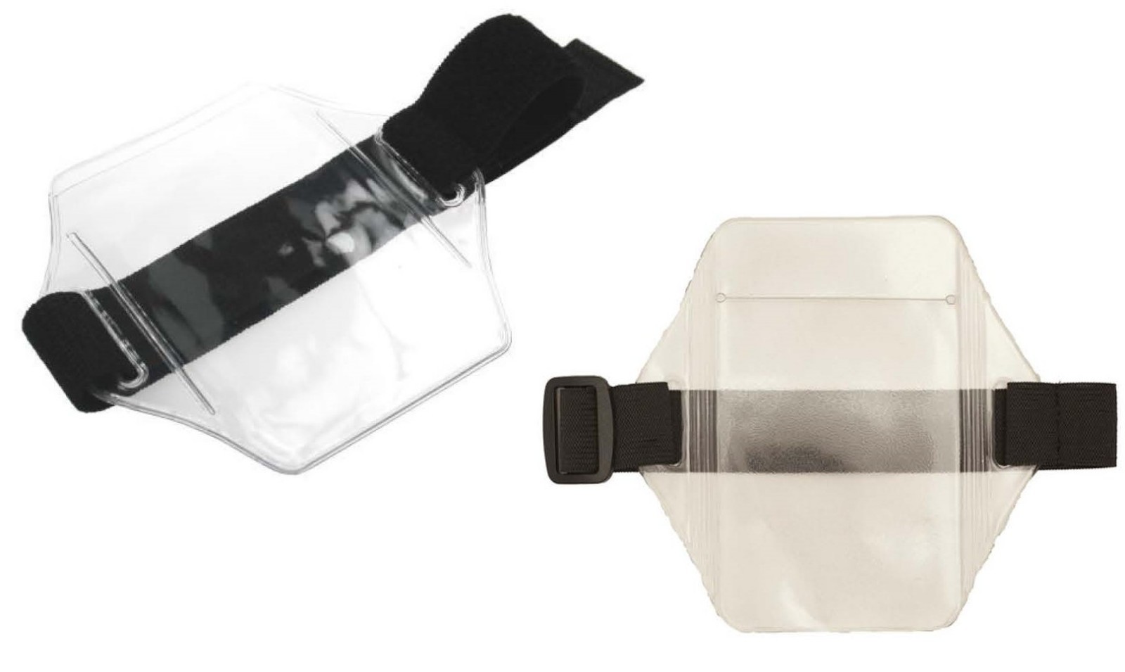 Security SIA Badge Holder CLEAR Armband Black Strap DOORMAN. FREE P