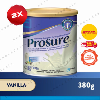 2X Original Abbott Pro Sure High Protein Appetite Milk 380g Free DHL Exp:2026