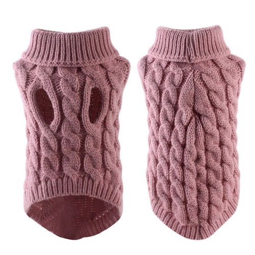 Puppy Dog Jumper Winter Warm Knitted Sweater Pet Clothes Small Dogs Coat Thermal - Picture 4 of 25