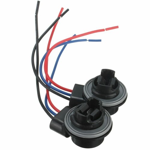 2pcs Bulb Socket Turn Signal Light Harness Wire Plug Connectors 3157 4157 4157 - Picture 2 of 4