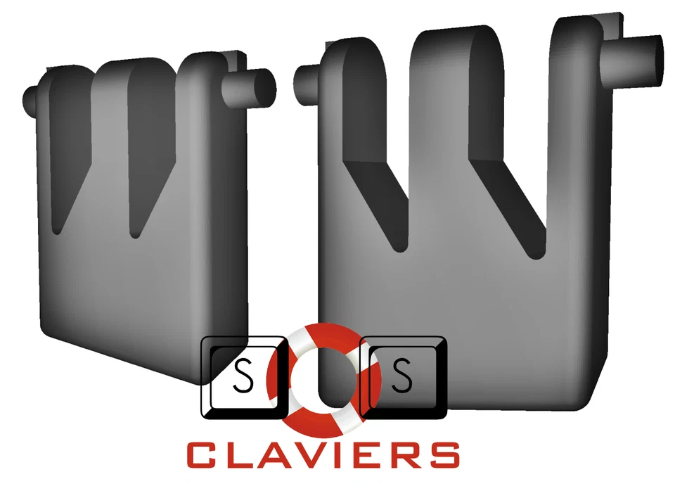 Corsair Vengeance K95 Tastatur Spare Ersatz Tilt Leg Ständer Foot Feet Satz - Bild 2 von 3