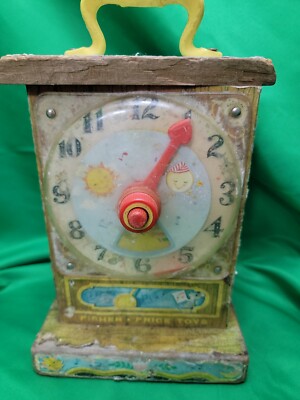 1962 Fisher Price Tick Tock Teaching Clock see description 