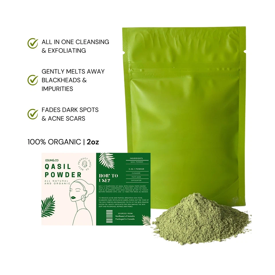 Authentic Somali Qasil Powder, For Skin & Hair, Pack Of  1, 2oz - Image 3 of 4