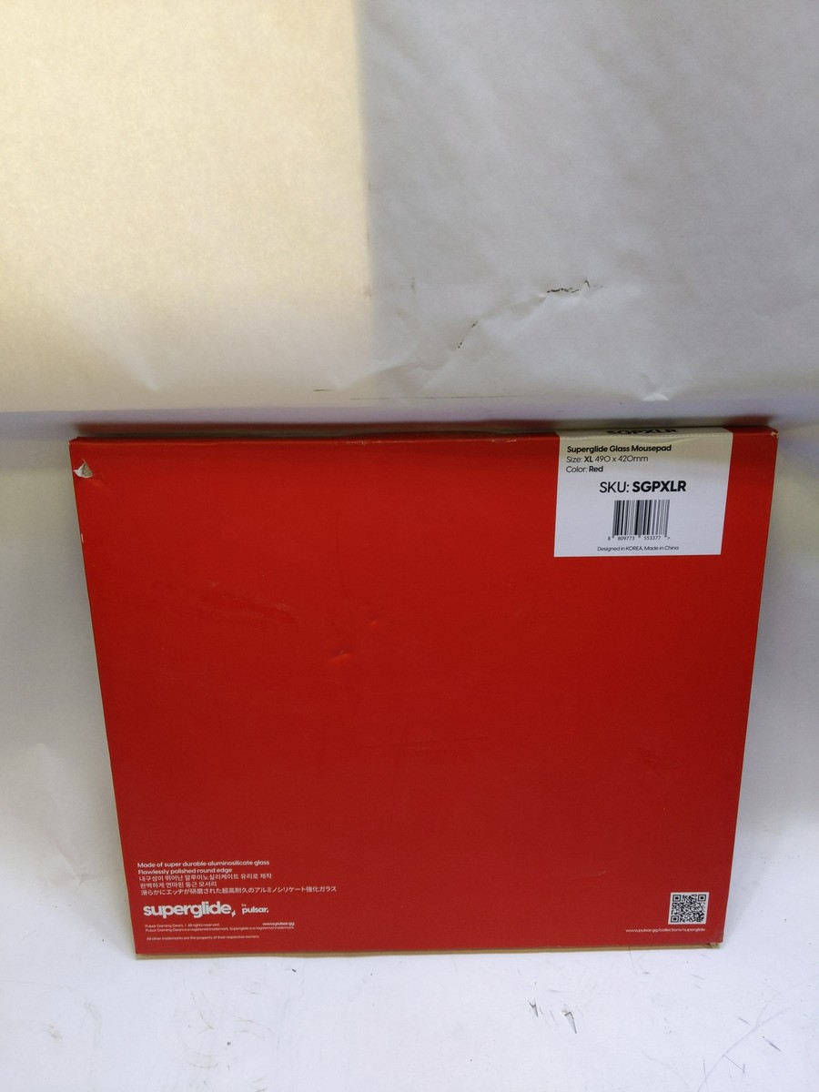 Pulsar Superglide Premium Glass Mouse Pad Red XL 490mm x 420mm | eBay