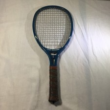 Vintage LEACH Blue Lady Swinger Racquetball Racquet w/Leather Grip Marty Hogan