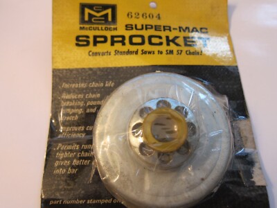 NEW OEM McCulloch Super Mac Sprocket 62604 SM 57 Chain FREE SHIPPING