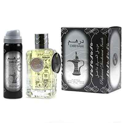 Dirham Silber 100ml Eau de Parfum mit 50ml Deo Grati Set Ard al zaafaran Unisex