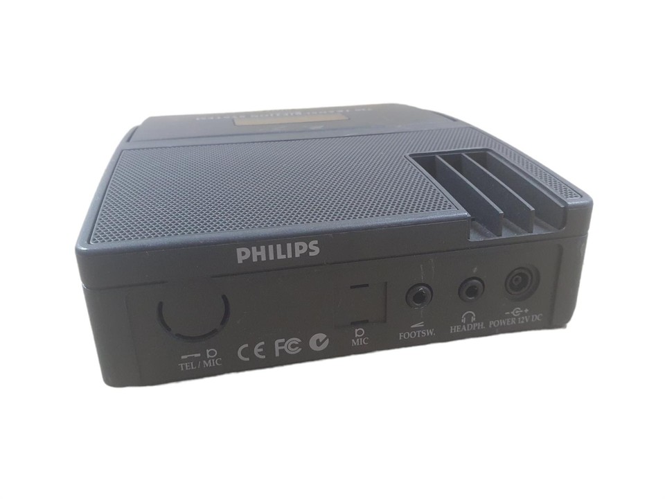 Philips LFH 720 Minicassette Transcriber AC Foot Pedal Headset For Sale Online E - Foto 7