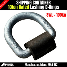 10Ton, Lashing Rings, D Ring, Load Anchors, DNV Rated, Truck Trailer, Weld On