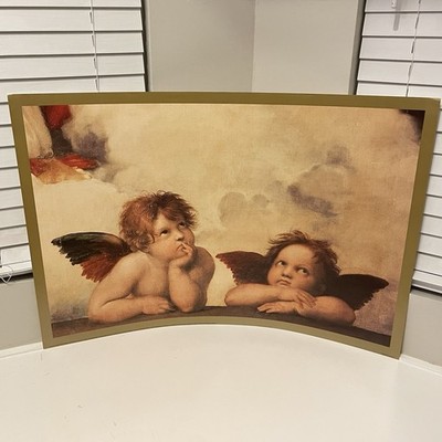 Two Angels Cherubs Sistine Madonna Raphael Christian Wall Art Poster Print 24x36