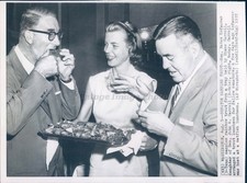 1957 Photo Estes Kefauver Senator Trout John Carroll Football League Politics