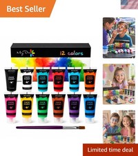 Versatile 12 Colors Liquid Body Paint - Easy Application  Clean-Up for All Ages
