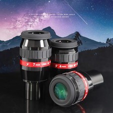 82 Degree Series 1.25" Ultra Wide 4mm/7mm/16mm Eyepiece Lens Angle Telescope