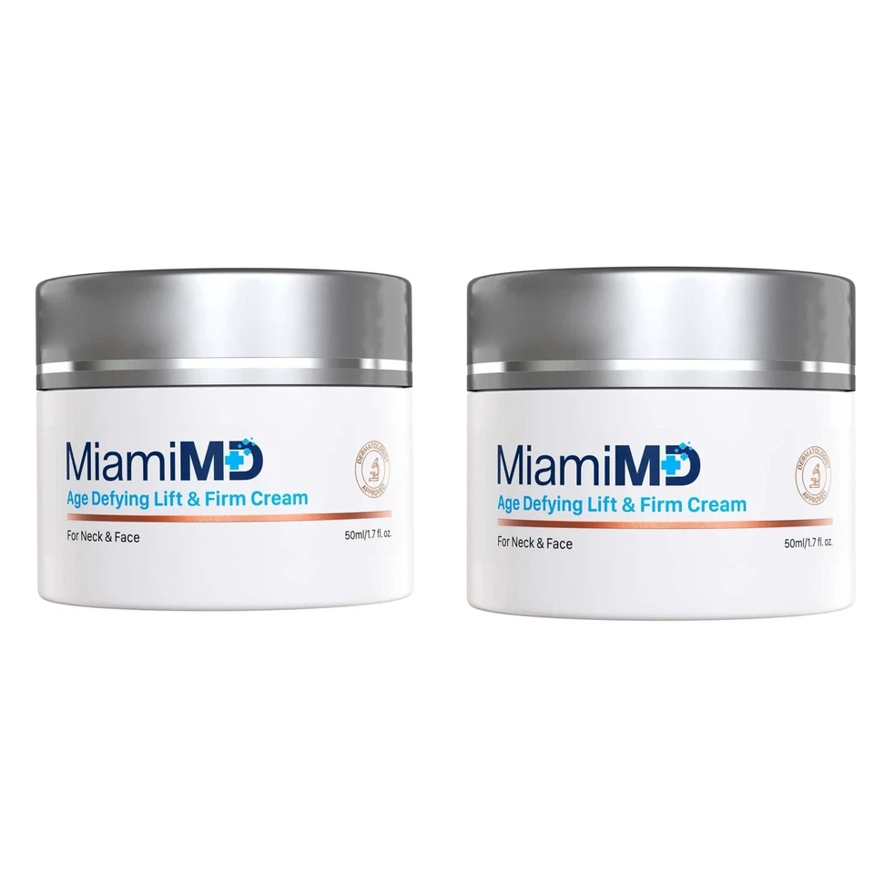 MiamiMD (Miami MD) Crema Lifting y Firme Desafiante de la Edad para Cuello y Cara - Paquete de 3 50 ml Foto 2 de 4