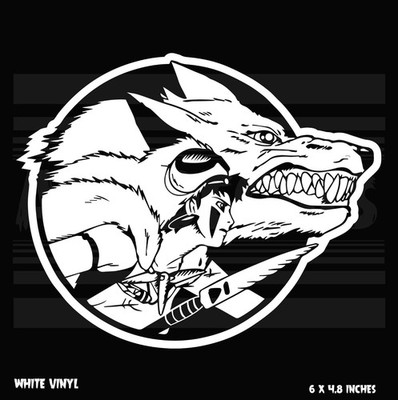 Princess Mononoke -  wolf - Anime - Vinyl decal sticker