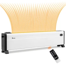 ZOKOP 40" Baseboard Heater, 1500W Electric Baseboard Space Heater with Remote