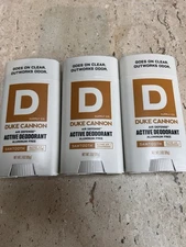 (3) Duke Cannon All Defense Active Deodorant Aluminum Free, 3 oz Each, Sawtooth